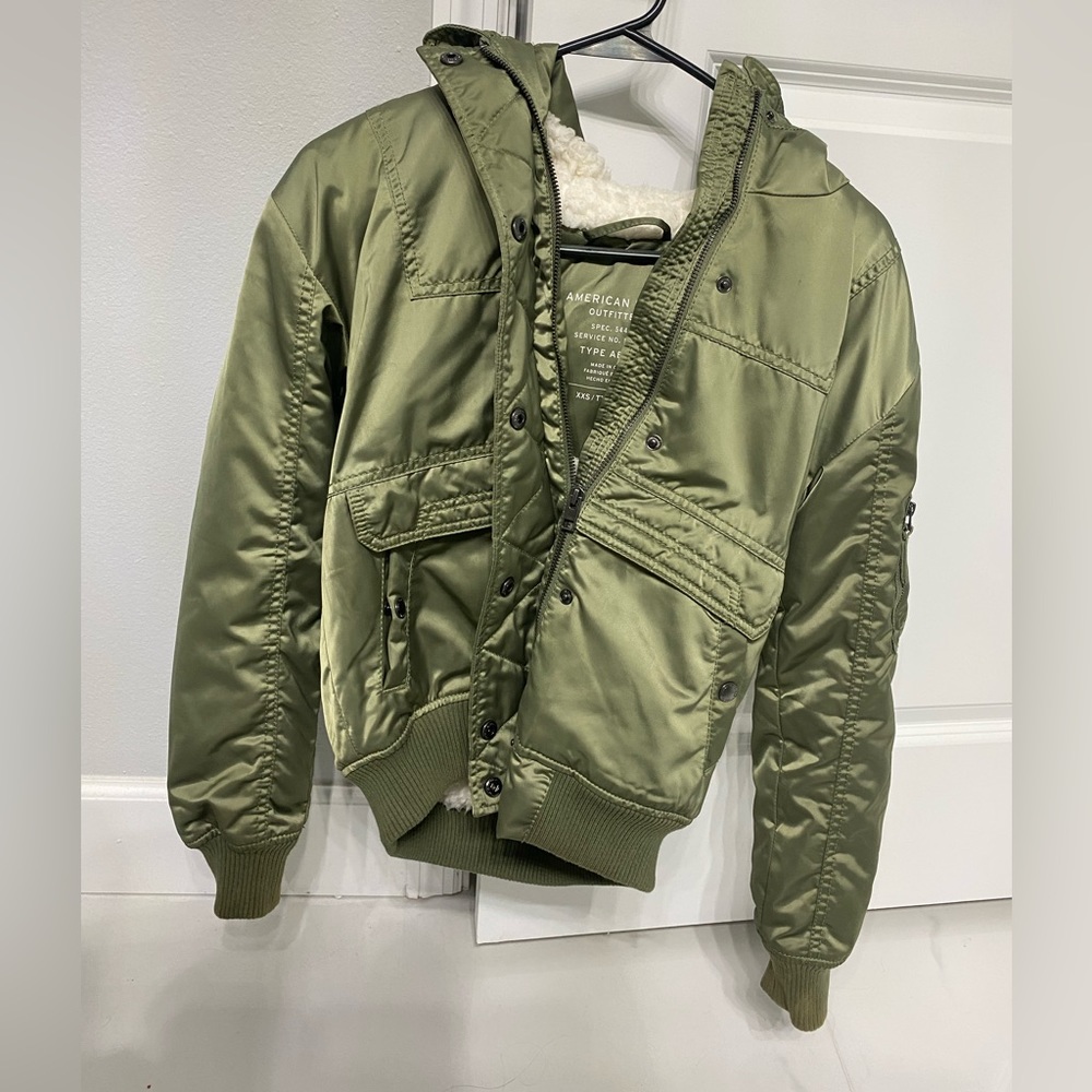 Olive green American eagle winter jacket